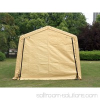Outdoor 10x15x8FT Carport Canopy Tent Car Storage Shelter Garage w/ Sidewall   
